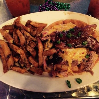 Big Daddy's - Pulled pork, waffles, bacon, cheese, maple syrup, DELICIOUSNESS! - Cajun/Creole Near Me - Massapequa, New York