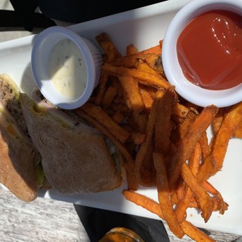 Sidetrack Bar + Grill - Cubano with Sweet Potato fries - American Near Me - Pleasanton, California