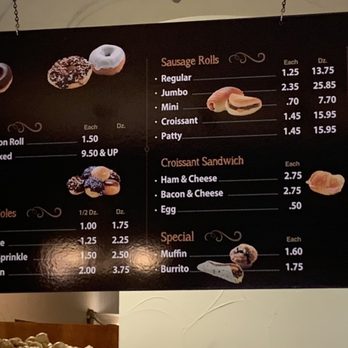 Ranch House Donuts - the menu and prices - Bakeries Near Me - Willow Park, Texas