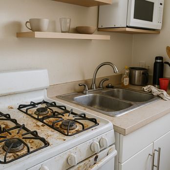 Clover House Cleaning Service - Greasy surfaces, dirty dishes, cluttered counters - Home Cleaning Near Me - Irvine, California Clover House Cleaning Service - Greasy surfaces, dirty dishes, cluttered counters - Home Cleaning Near Me - Irvine, California