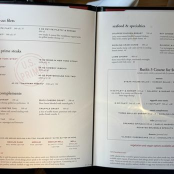 Ruth's Chris Steak House - Menu - Steakhouses Near Me - South Barrington, Illinois