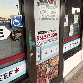 Rosati's Pizza - Main door - Pizza Near Me - Temecula, California