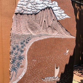 Trader Vic's - Art depicting Capt James Cook arriving in Hawaii - Hawaiian Near Me - Emeryville, California