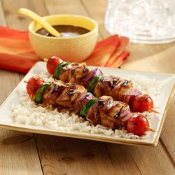 Zest Gyro & Mediterranean Grill - Grilled Chicken kabob

2 tender marinated cubes chicken skewer with
touch of our house spice blend served with rice,or
fries & grilled