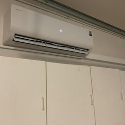 Split Unit inside Garage Split Unit inside Garage