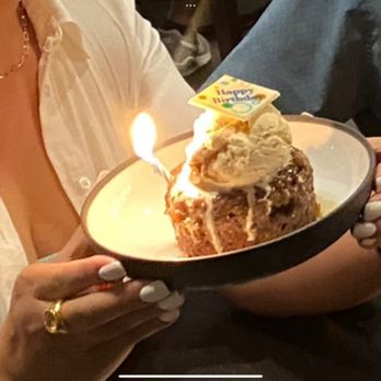Gordon Ramsay Hell's Kitchen - A birthday surprise... sticky toffee pudding with ice cream. - Steakhouses Near Me - Stateline, Nevada Gordon Ramsay Hell's Kitchen - A birthday surprise... sticky toffee pudding with ice cream. - Steakhouses Near Me - Stateline, Nevada