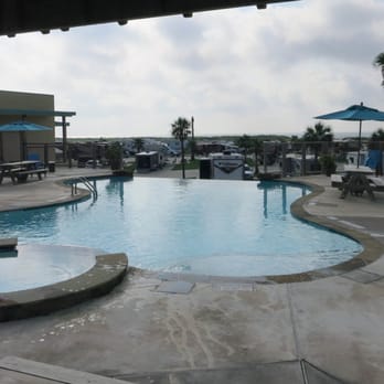 Sandpiper RV Resort - The infinity-edge pool. Both the pool and the hot tub are very nice. - RV Parks Near Me - Galveston, Texas