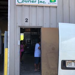 Islandwide Courier - Entrance in the warehouse area