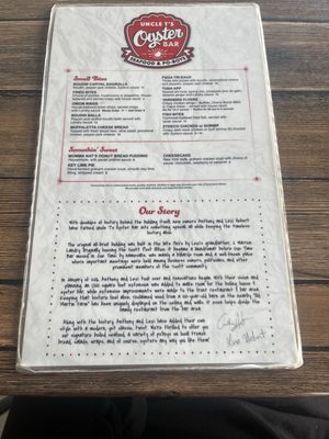 Menu photo 7 Uncle T's Oyster Bar Scott, LA