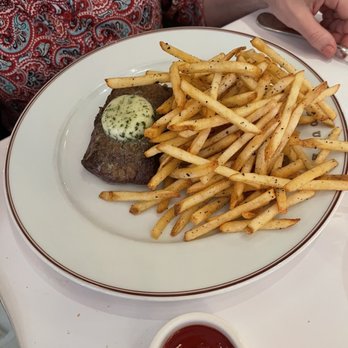 Bouchon - Steak Frites with truffle fries....of course - French Near Me - Yountville, California