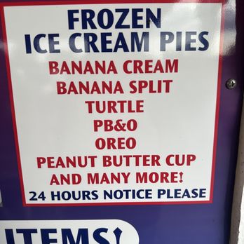 Frosty Boy - a sign for frozen ice cream pies - Ice Cream & Frozen Yogurt Near Me - Harrison Township, Michigan