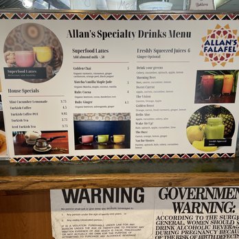 Allan's Falafel - Menus - Middle Eastern Near Me - Chester, New York