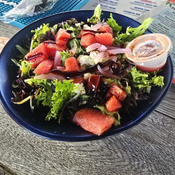 Barefoot Hide A Way Grill - Watermelon Feta Salad - Seafood Near Me - Panama City Beach, Florida