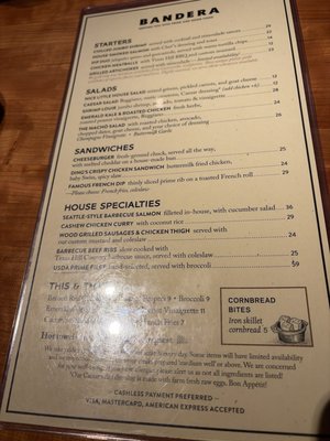 Menu photo 1 Bandera Corona Del Mar, CA