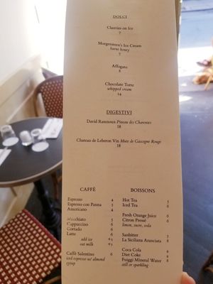 Photo of Casetta - New York, NY, US. Menu