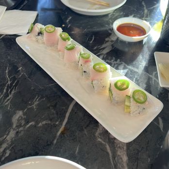 Tanuki - Hamachi Jalapeno Roll - Sushi Bars Near Me - San Diego, California Tanuki - Hamachi Jalapeno Roll - Sushi Bars Near Me - San Diego, California