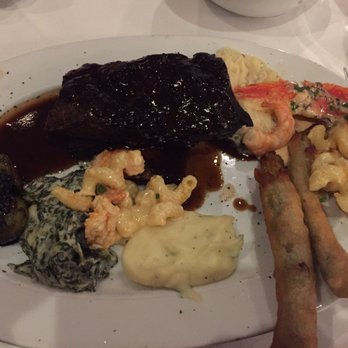 Steak 48 - Bone-in Short Rib along with various sides - Steakhouses Near Me - Houston, Texas Steak 48 - Bone-in Short Rib along with various sides - Steakhouses Near Me - Houston, Texas