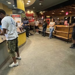 See the huge number of customers waiting. This is because their dog mascot must be running the show. See the huge number of customers waiting. This is because their dog mascot must be running the show.