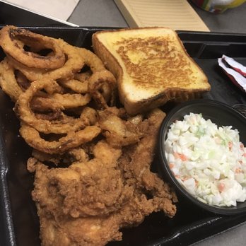 Zaxbys - 4 tenders, onion rings, coleslaw, Texas toast and a drink. - Chicken Wings Near Me - Largo, Florida