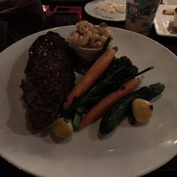 Orange Hill Restaurant & Events - New York Steak with Bacon Mac n Cheese and Seasoned Vegetables. - Steakhouses Near Me - Orange, California Orange Hill Restaurant & Events - New York Steak with Bacon Mac n Cheese and Seasoned Vegetables. - Steakhouses Near Me - Orange, California