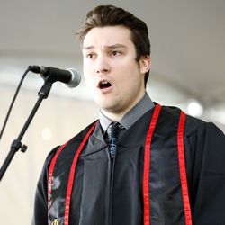 Hartwick College - During Commencement, Baritone Dylan Youngs '19 offered a beautiful arrangement of Francesco Tosti's Chanson de l'adieu (Song of Farewell).