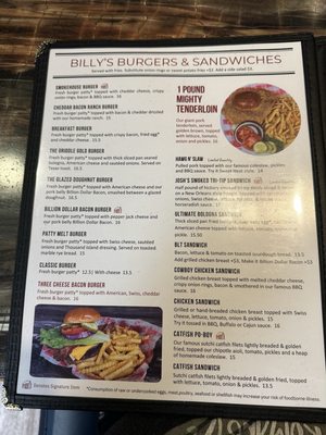 Menu photo 6 Billy Gail's - Ozark Ozark, MO