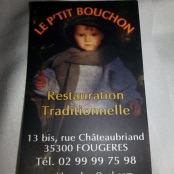 Le P'tit Bouchon - Adresgegevens! - French Near Me - Fougères, 35 Le P'tit Bouchon - Adresgegevens! - French Near Me - Fougères, 35