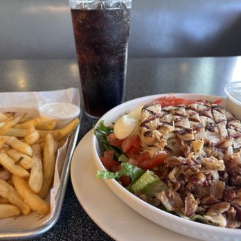 City Diner - Cob salad and fries - American Near Me - San Jose, California
