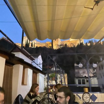 Tetería El Bañuelo - Terrace with Alhambra view - Desserts Near Me - Granada, GR