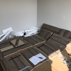 The Task At Hand - Bookcase assembly before.