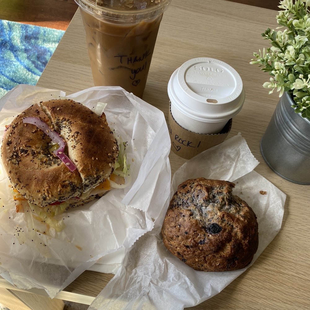 Two Hearted Queen - Blueberry Vanilla Scone, breakfast king bagel, 8 oz. cappuccino, iced coffee - Coffee & Tea Near Me - Chicago, Illinois Two Hearted Queen - Blueberry Vanilla Scone, breakfast king bagel, 8 oz. cappuccino, iced coffee - Coffee & Tea Near Me - Chicago, Illinois