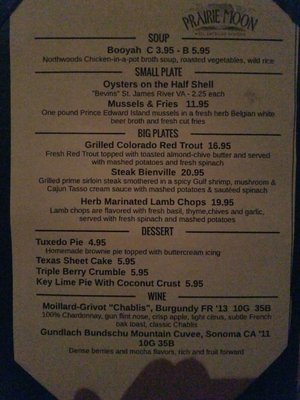 Menu photo 4 Prairie Moon Evanston, IL Menu photo 4 Prairie Moon Evanston, IL