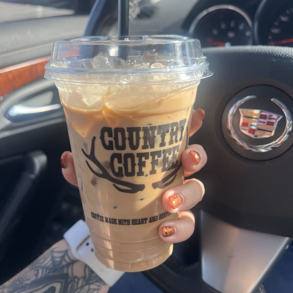 Country Coffee - Americano with Reese's flavoring and cream - Coffee & Tea Near Me - Gresham, Oregon