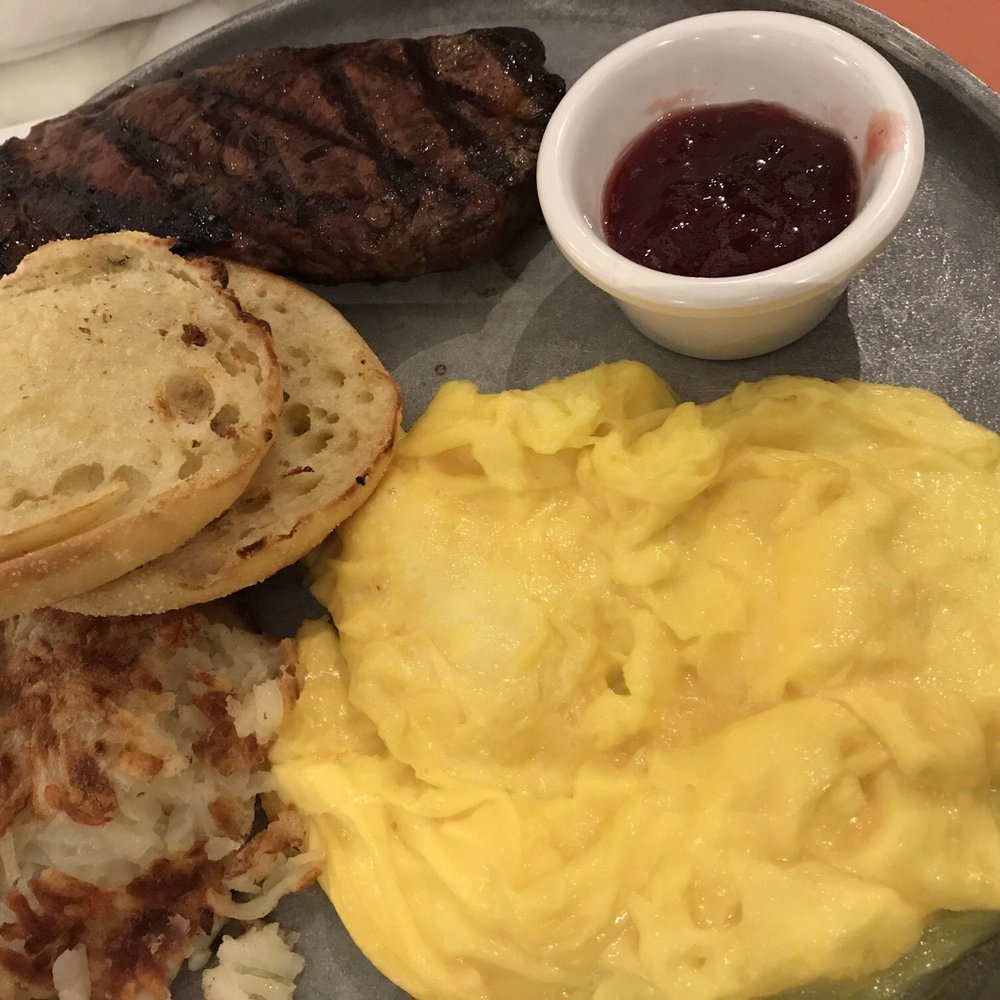 Brass Fork - Sirloin steak and scrambled eggs - Cafes Near Me - Henderson, Nevada Brass Fork - Sirloin steak and scrambled eggs - Cafes Near Me - Henderson, Nevada