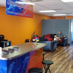 Stop by the SmokTek Vapor Lounge, have some coffee, sample some juices free.