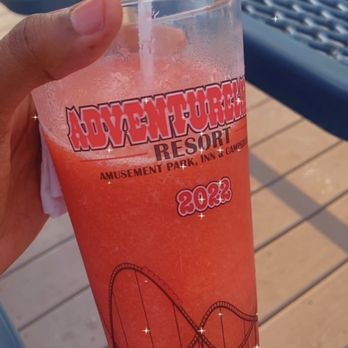 Adventureland Park - Strawberry, Mango, and another flavor margarita slushy infused with Alcohol - Amusement Parks Near Me - Altoona, Iowa Adventureland Park - Strawberry, Mango, and another flavor margarita slushy infused with Alcohol - Amusement Parks Near Me - Altoona, Iowa