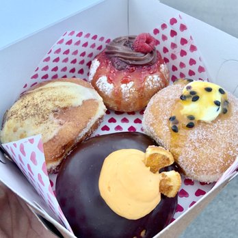 Chubby Baker - Chocolate Orange, passion fruit, raspberry Nutella, creme brûlée - Donuts Near Me - Salt Lake City, Utah