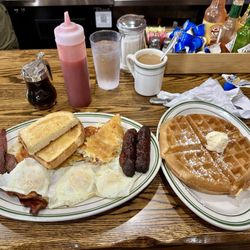 Cottage Cafe - Hearty breakfast combo! $17.95