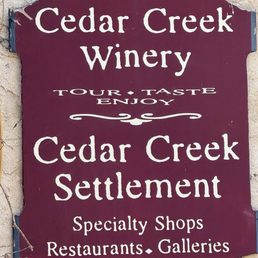 It's within the cedar creek settlement building