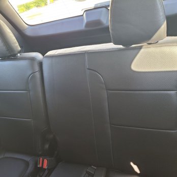 Ultra Trim Auto Restyling - 2020 chevy traverse. 3rd row. Black katzkin leather! Amazing! - Auto Upholstery Near Me - Carson, California