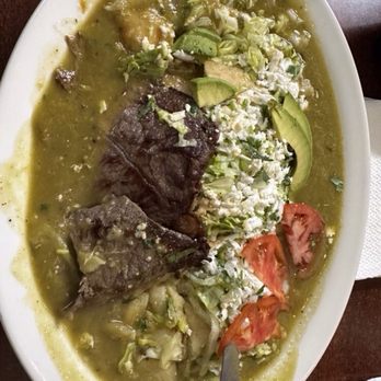 Marcellas Restaurant - Green enchiladas with Mexican-styled thin steak. Amazing. Nice cut of meat. - Mexican Near Me - Clearwater, Florida