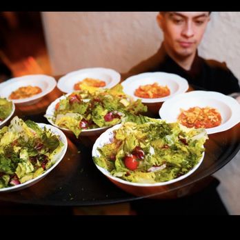 Sunny's Steakhouse - Salad On Its Way To Our Table - Cocktail Bars Near Me - Miami, Florida