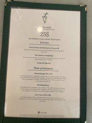 Menu photo 1 LOV McGill Montreal, QC