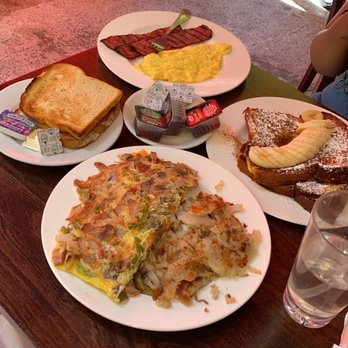 Clark's Restaurant - Sausage omelette & French toast, turkey bacon, scrambled eggs - Diners Near Me - Brooklyn, New York