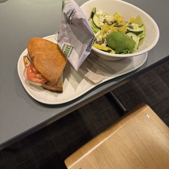 Panera Bread - Half chicken focaccia and half a salad - Sandwiches Near Me - Secaucus, New Jersey
