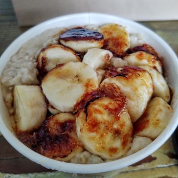 Village Bakery & Cafe - Armory - Banana Brulee Steel cut oats To-go - Cafes Near Me - Rochester, New York