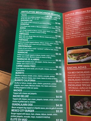 Menu photo 8 El Taco Shop Mocksville, NC Menu photo 8 El Taco Shop Mocksville, NC