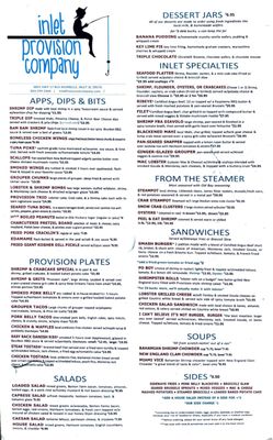 Menu photo 8 Inlet Prohibition Company Murrells Inlet, SC