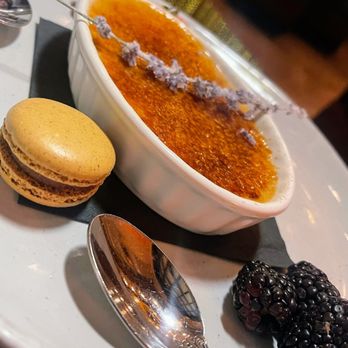 De La Tierra Restaurant - Lavender-Earl Grey Crème Brûlée - Mexican Near Me - Taos, New Mexico