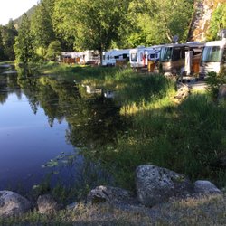 Harrison Country Club RV - An early-am view - caught during a walk-in (May '18.).